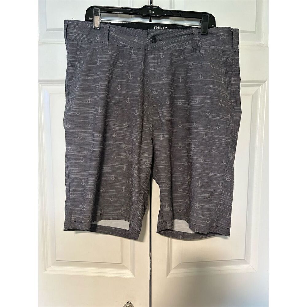 Trunks Men's Cargo Shorts Size 38 Gray Multi-Functional Pockets